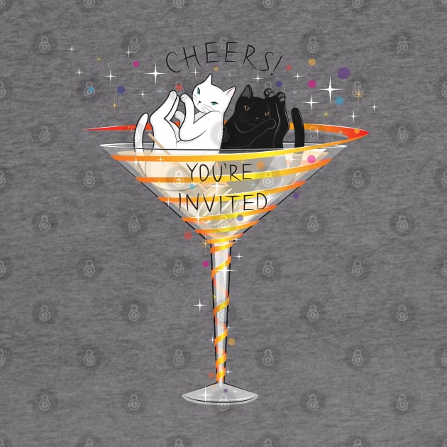 Cheers! Welcome to Martini Cats Party by runcatrun